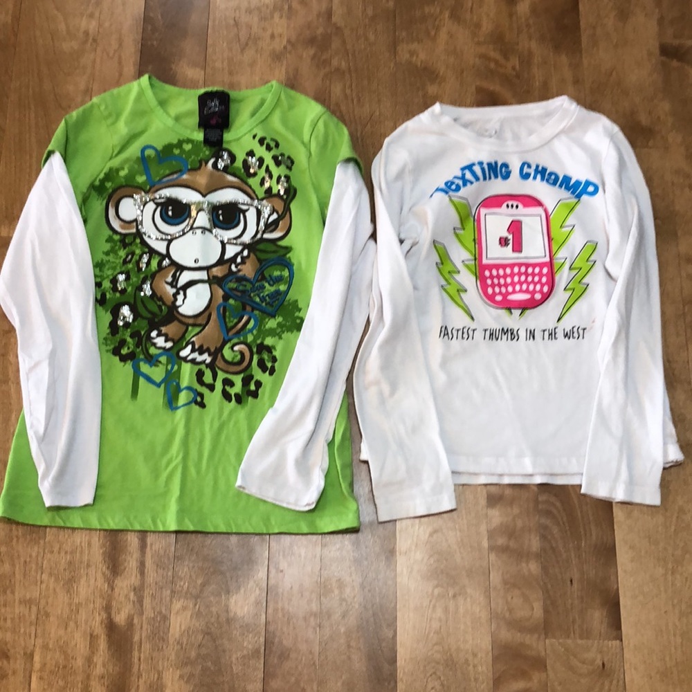 5 girls long sleeve shirts size 12 - Picture 3 of 8